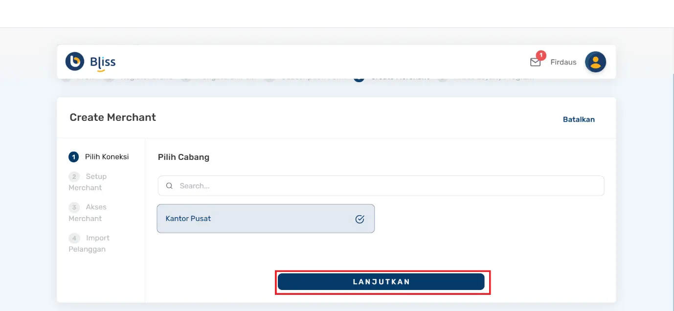 membuat merchant dengan Accurate